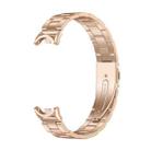 For Xiaomi Smart Band 10 / 9 / 8 NFC xDfind Three Beads Quick Release Metal Watch Band(Rose Gold) - 2