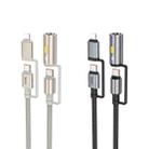 hoco U138 3A Type-C / 8 Pin to Type-C / Cigarette Lighter 4 in 1 Charging Data Cable, Length: 1.2m(Black) - 2