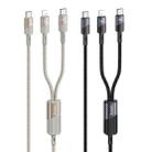 hoco U139 100W Type-C to Type-C and 8 Pin Fast Charging Data Cable, Length: 1.2m(Black) - 2