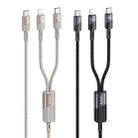 hoco U139 100W Type-C to Type-C and 8 Pin Fast Charging Data Cable, Length: 1.2m(Gold) - 2