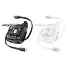 hoco U140 Type-C to Type-C Multi-function Retractable Storage Data Cable(White) - 2