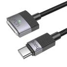 hoco U141 Type-C to Mag3 Magnetic Charging Cable, Length: 1.8m(Black) - 2