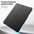 For iPad Pro 11 2024 Honeycomb Magnetic Rotation Holder Leather Smart Tablet Case(Pink) - 2