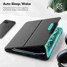 For iPad Pro 11 2024 Honeycomb Magnetic Rotation Holder Leather Smart Tablet Case(Black) - 3