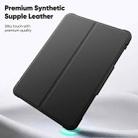 For iPad Pro 11 2024 Honeycomb Magnetic Rotation Holder Leather Smart Tablet Case(Dark Green) - 2