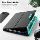 For iPad Pro 11 2024 Honeycomb Magnetic Rotation Holder Leather Smart Tablet Case(Dark Green) - 3