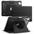 For iPad Air 11 2025 / 2024 Honeycomb Magnetic Rotation Holder Leather Smart Tablet Case(Black) - 1