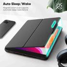 For iPad 10.2 2021 / Air 10.5 Honeycomb Magnetic Rotation Holder Leather Smart Tablet Case(Black) - 3