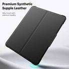 For iPad Pro 13 2024 Honeycomb Magnetic Rotation Holder Leather Smart Tablet Case(Blue) - 2