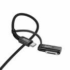 hoco U142 2 in 1 Type-C to Type-C and Mag3 Magnetic Charging Data Cable, Length: 1.8m(Black) - 3