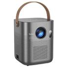 hoco DT4 1280x720P 190ANSI Smart Full Autofocus Projector Android Version, UK Plug(Metal Grey) - 1
