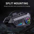 SOMAN Motorcycle Helmet Bluetooth Headset Stereo Voice Microphone, Style:M6-Hard Mic - 4