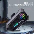SOMAN Motorcycle Helmet Bluetooth Headset Stereo Voice Microphone, Style:M6-Soft Mic - 6