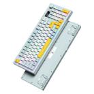 ONIKUMA G80 Bluetooth 2.4G Wired Silent Silver Membrane Keyboard(Green) - 2