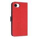 For iPhone 16e Metal Bow Leather Phone Case with Hand Strap(Red) - 3