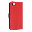 For iPhone 7 / 8 / SE 2022 Metal Bow Leather Phone Case with Hand Strap(Red) - 3