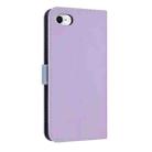 For iPhone 7 / 8 / SE 2022 Metal Bow Leather Phone Case with Hand Strap(Purple) - 3