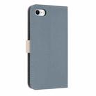 For iPhone 7 / 8 / SE 2022 Metal Bow Leather Phone Case with Hand Strap(Light Blue) - 3