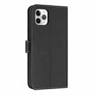 For iPhone 11 Pro Max Metal Bow Leather Phone Case with Hand Strap(Black) - 3
