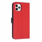 For iPhone 11 Pro Metal Bow Leather Phone Case with Hand Strap(Red) - 3