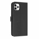 For iPhone 11 Pro Metal Bow Leather Phone Case with Hand Strap(Black) - 3