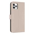 For iPhone 11 Pro Metal Bow Leather Phone Case with Hand Strap(Apricot) - 3