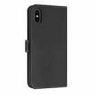 For iPhone X / XS Metal Bow Leather Phone Case with Hand Strap(Black) - 3