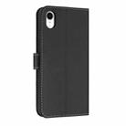 For iPhone XR Metal Bow Leather Phone Case with Hand Strap(Black) - 3