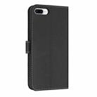 For iPhone 7 Plus / 8 Plus Metal Bow Leather Phone Case with Hand Strap(Black) - 3