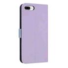 For iPhone 7 Plus / 8 Plus Metal Bow Leather Phone Case with Hand Strap(Purple) - 3