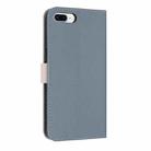 For iPhone 7 Plus / 8 Plus Metal Bow Leather Phone Case with Hand Strap(Light Blue) - 3