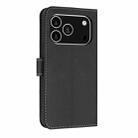 For iPhone 17 Pro Metal Bow Leather Phone Case with Hand Strap(Black) - 3