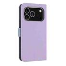 For iPhone 17 Pro Metal Bow Leather Phone Case with Hand Strap(Purple) - 3