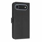 For iPhone 17 Air Metal Bow Leather Phone Case with Hand Strap(Black) - 3
