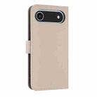 For iPhone 17 Air Metal Bow Leather Phone Case with Hand Strap(Apricot) - 3