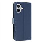 For iPhone 17 Metal Bow Leather Phone Case with Hand Strap(Dark Blue) - 3