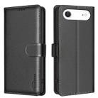 For iPhone 17 Air Litchi Texture RFID Anti-theft Leather Phone Case(Black) - 1