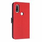 For Fujitsu Arrows WE F-51B / BZ03 Metal Bow Leather Phone Case with Hand Strap(Red) - 3