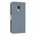For Fujitsu Arrows F-52B Metal Bow Leather Phone Case with Hand Strap(Light Blue) - 3