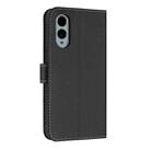 For Fujitsu Arrows We2 F-52E Metal Bow Leather Phone Case with Hand Strap(Black) - 3