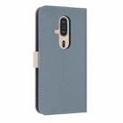For Fujitsu Rakuraku F-53E Metal Bow Leather Phone Case with Hand Strap(Light Blue) - 3