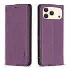 For iPhone 17 Pro Max Magnetic Leather Phone Case(Dark Purple) - 1