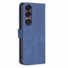 For Sony Xperia 1 VII Magnetic Buckle Rhombus Texture Leather Phone Case(Blue) - 3