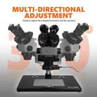 Kaisi 6558 6.5-58X Synchronous Zoom Trinocular Stereo Microscope - 2