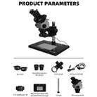Kaisi 6558 6.5-58X Synchronous Zoom Trinocular Stereo Microscope - 4
