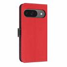 For Google Pixel 10 Pro / 9 Pro Metal Bow Leather Phone Case with Hand Strap(Red) - 3