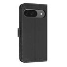 For Google Pixel 10 Pro / 9 Pro Metal Bow Leather Phone Case with Hand Strap(Black) - 3