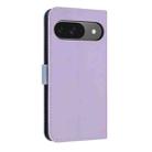 For Google Pixel 10 Pro / 9 Pro Metal Bow Leather Phone Case with Hand Strap(Purple) - 3