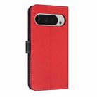 For Google Pixel 10 Pro XL / 9 Pro XL Metal Bow Leather Phone Case with Hand Strap(Red) - 3