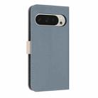 For Google Pixel 10 Pro XL / 9 Pro XL Metal Bow Leather Phone Case with Hand Strap(Light Blue) - 3